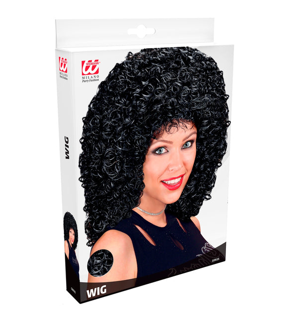 Widmann SRL Zwarte Gabrielle pruik