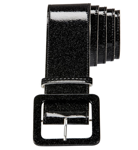 Widmann SRL Zwarte glitter riem