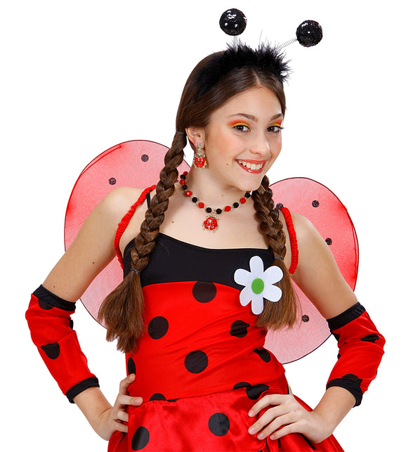 Widmann SRL Zwarte haarband tiara bollen Belly