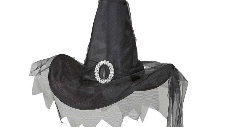 Widmann SRL Zwarte heksenhoeden met gesp