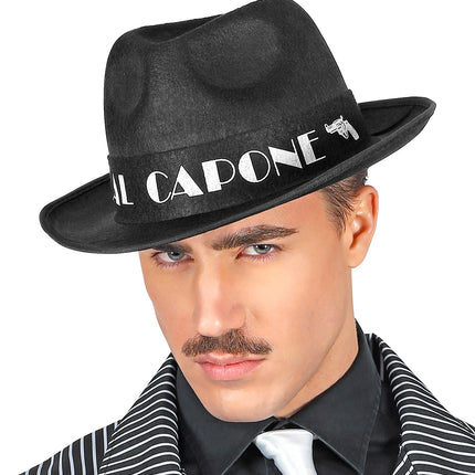 Widmann SRL Zwarte hoed Al Capone