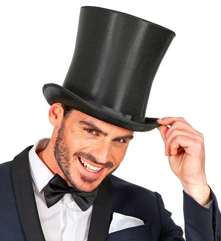 Widmann SRL Zwarte hoge hoed satijn