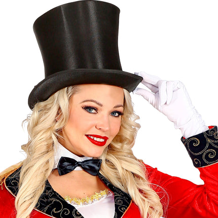 Widmann SRL Zwarte hoge hoed satijn