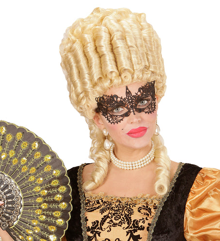 Widmann SRL Zwarte kanten oogmaskers