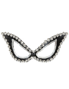 Widmann SRL Zwarte katachtige oogmaskers