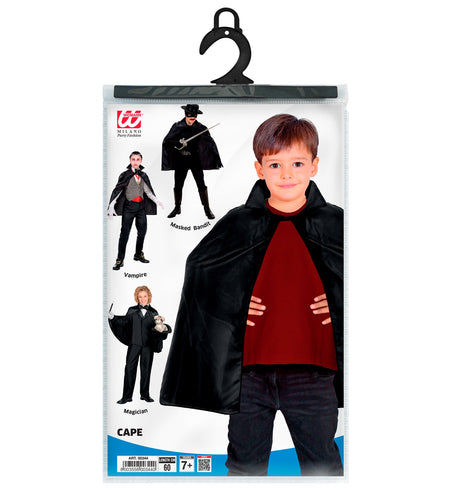 Widmann SRL Zwarte kindercape 60cm