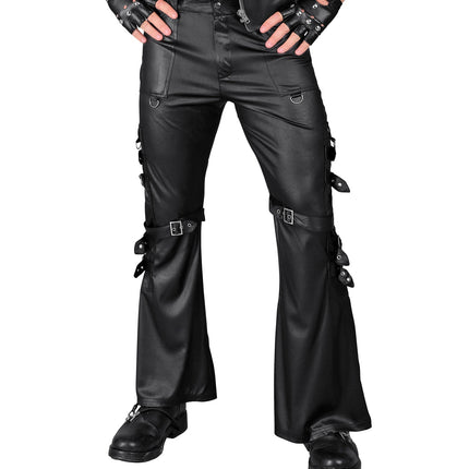 Widmann SRL Zwarte lederlook broek Max