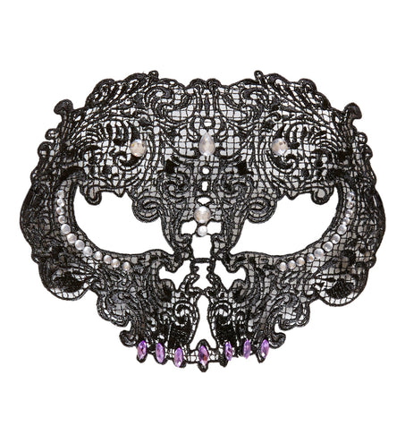 Widmann SRL Zwarte maskers met steentjes