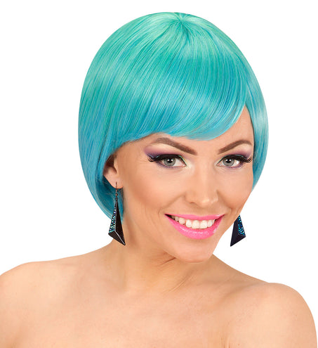 Widmann SRL Zwarte oorbellen met nep saffier