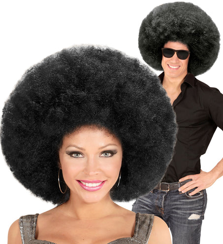 Widmann SRL Zwarte oversized Afro pruik