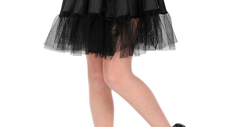 Widmann SRL Zwarte petticoat kind one size