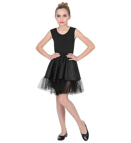 Widmann SRL Zwarte petticoat kind one size
