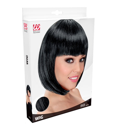 Widmann SRL Zwarte pruik Lou Lou