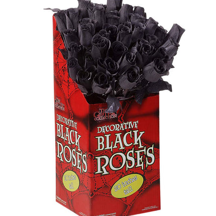 Widmann SRL Zwarte roos plastic nep