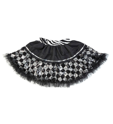 Widmann SRL Zwarte tutu pailletten petticoat
