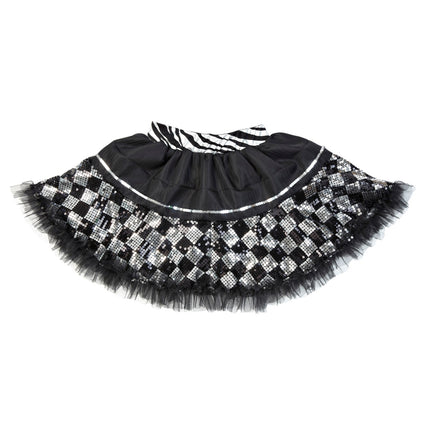 Widmann SRL Zwarte tutu pailletten petticoat