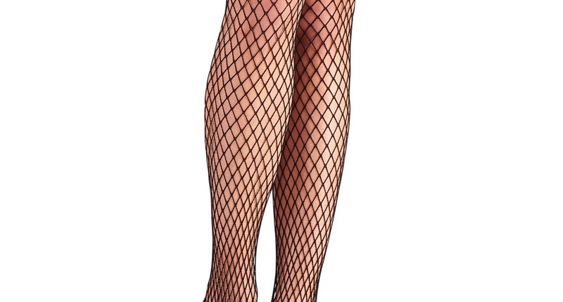 Widmann SRL Zwarte visnet kousen met strik