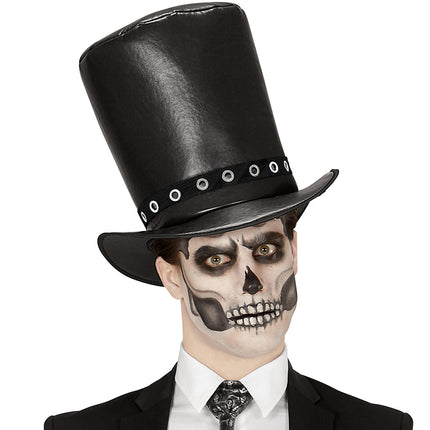 Widmann SRL Zwarte zombie hoge hoed