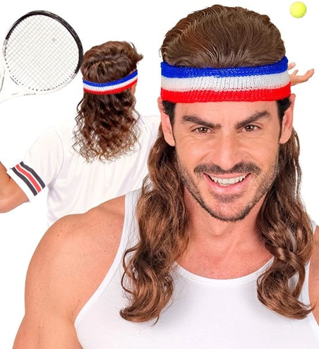 Widmann SRL Zweetband met haar rood/wit/blauw Pim