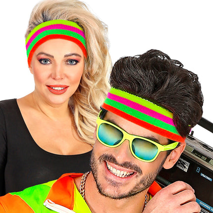 Widmann SRL Zweetband neon multikleur