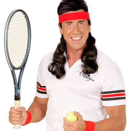 Widmann SRL Zweetband rood met haar