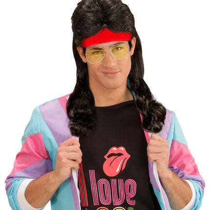 Widmann SRL Zweetband rood met haar