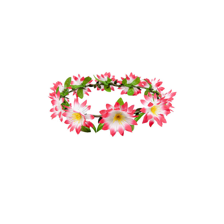 Roze bloemen hoofdband