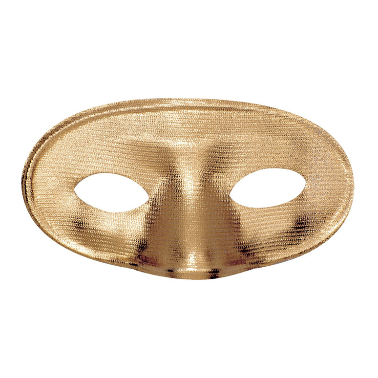Rond goud oogmasker masquerade