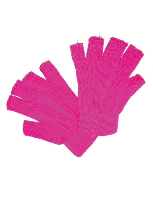 Roze/Fuchsia vingerloze handschoenen