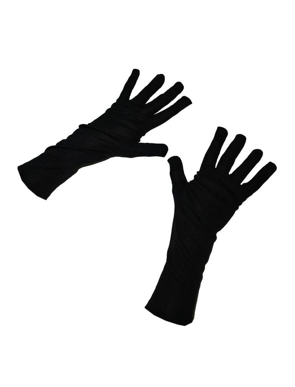 Zwarte handschoenen 30cm