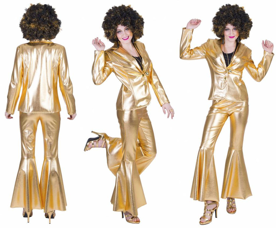 Gouden Disco broek Fever dames