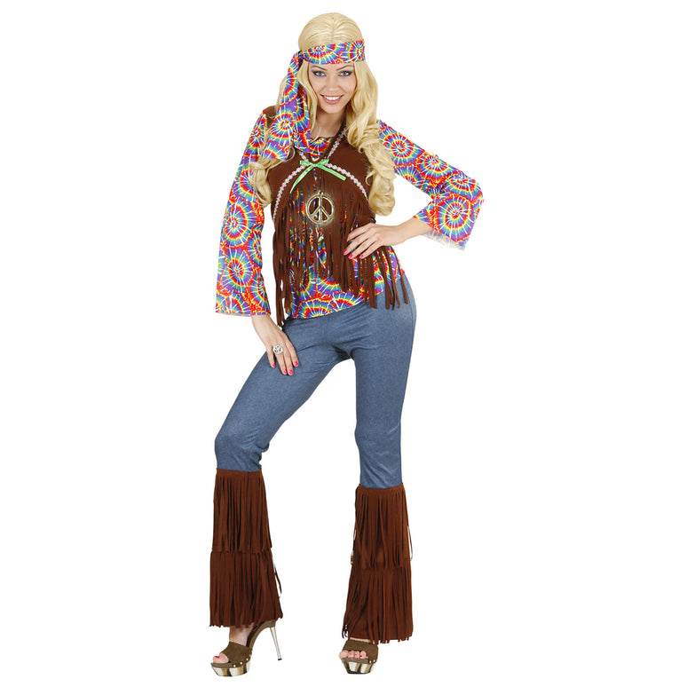 Hippie kostuum Flower Power dames