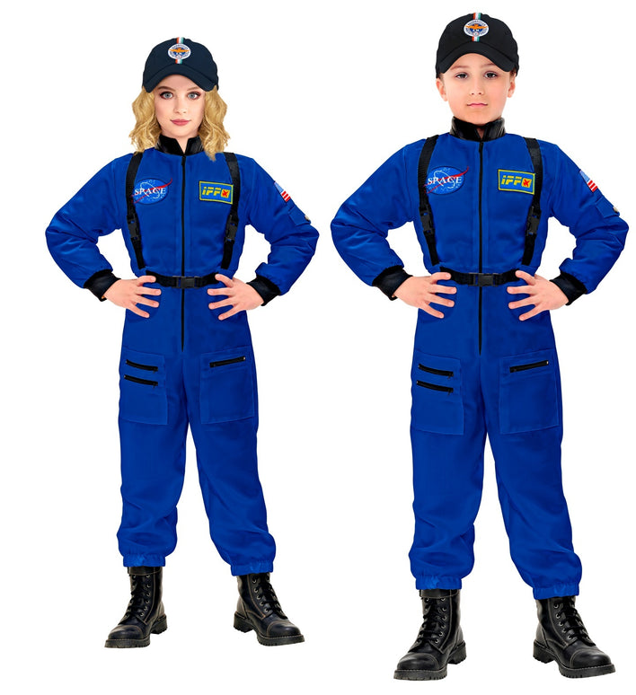 Astronauten kostuum  blauw