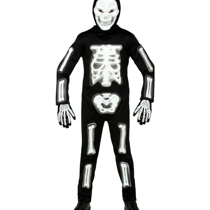Skelet pak 3D wit kinderen