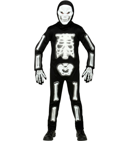 Skelet pak 3D wit kinderen