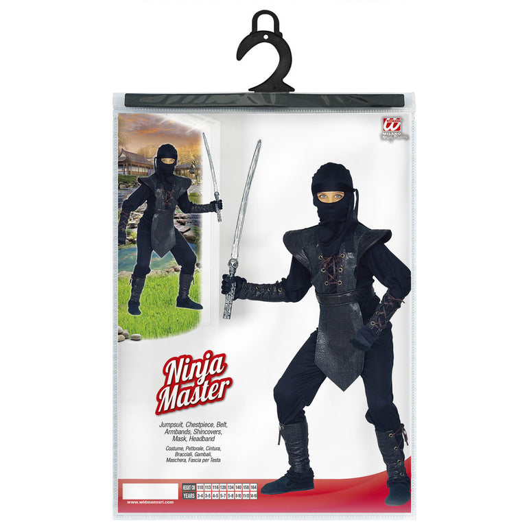 Ninja kostuum zwart Hosin kind
