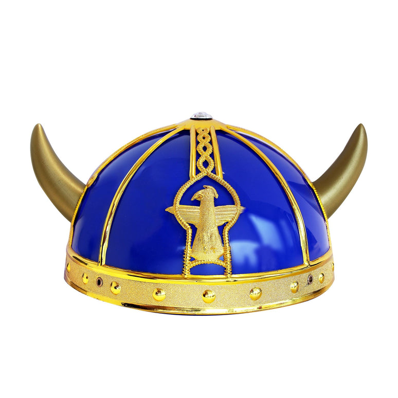 Viking helm blauw