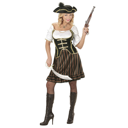 Vrouwelijke piraten kapitein pak