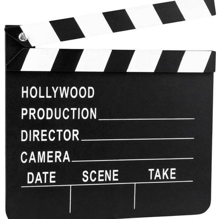 Filmklapper Clapperboard Hollywood 18x20 cm