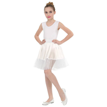 Witte petticoat kind one size