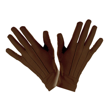 Bruine handschoenen one size