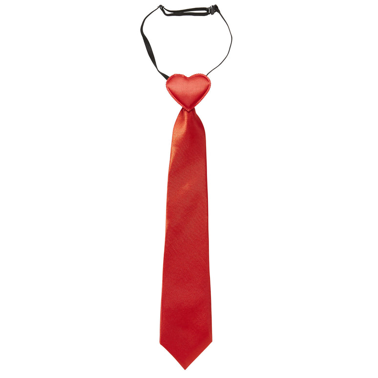 Rode stropdas met hartje