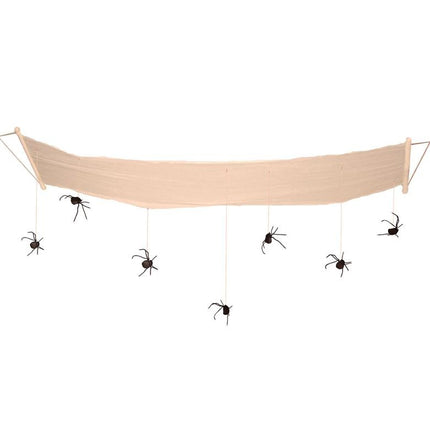 Plafond decoratie Halloween met spinnen 310 cm