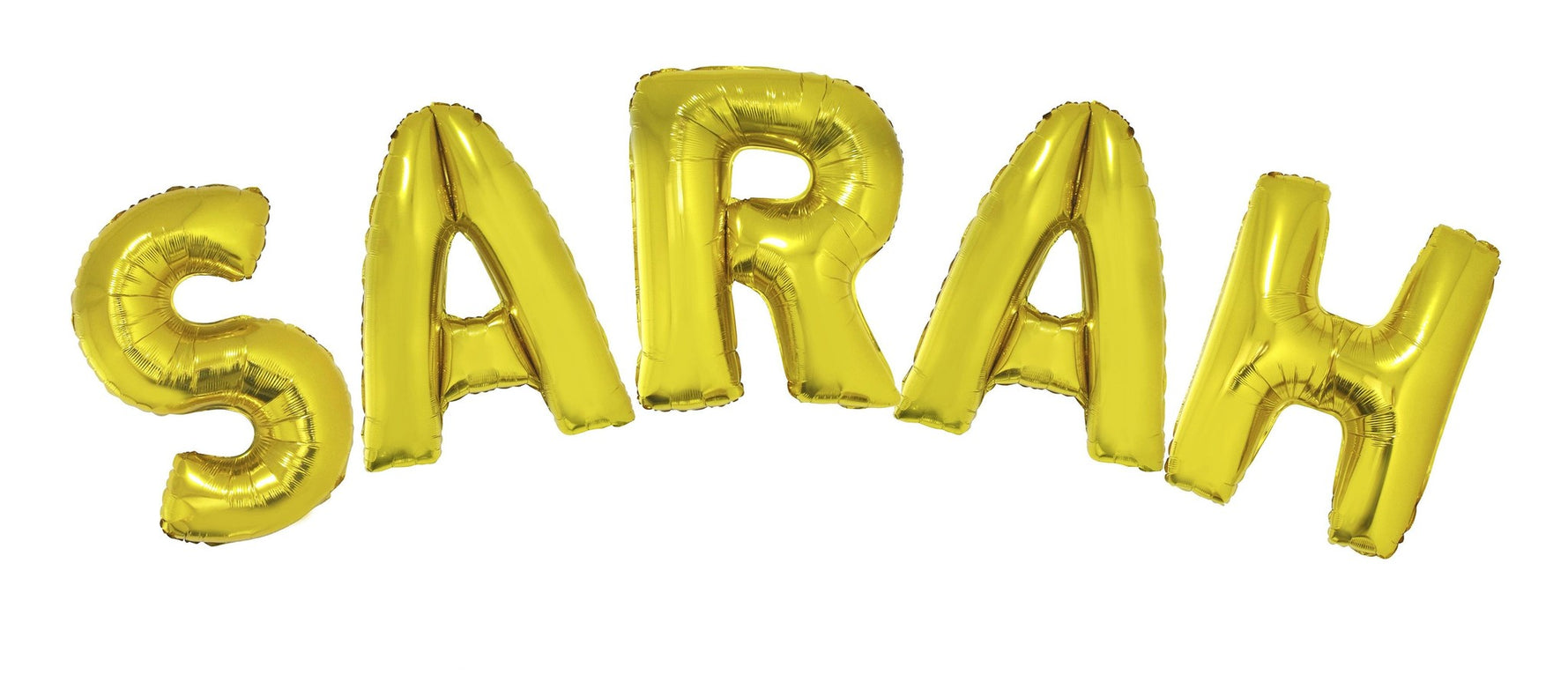 Folie ballon set gouden letters Sarah