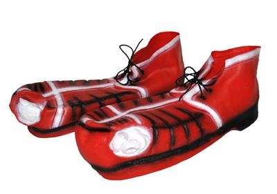 Clown schoenen Bassie rood