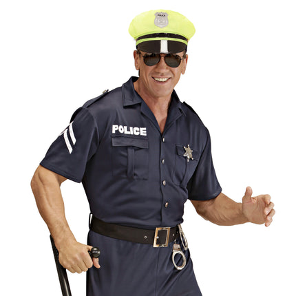 Neon gele politiepet