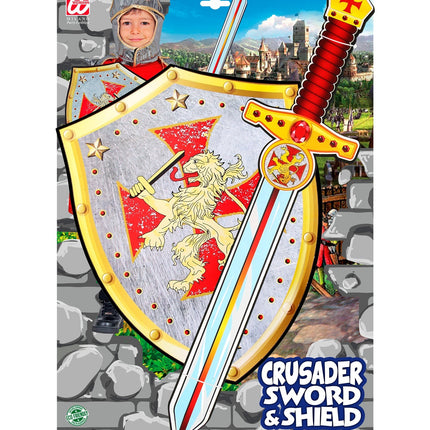 Ridderschild met zwaard voor kinderen