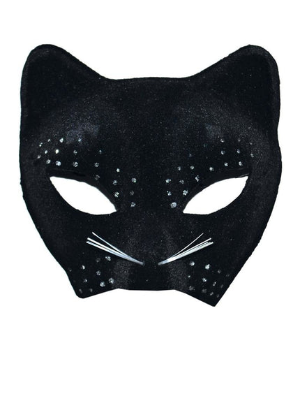 Zwarte kat masker