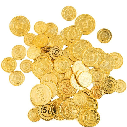 Nep gouden muntstukken piraat