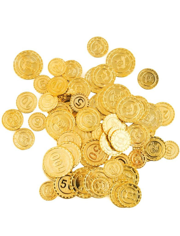 Nep gouden muntstukken piraat
